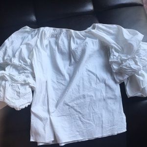 Zara off the shoulder shirt